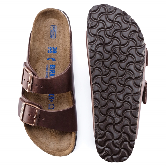 Birkenstock Arizona Oiled Leather Sandaler, Habana